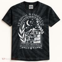 Fictional Wanderlust Poet Literary Mystical Kids Tie-Dye T-Shirt thumb 0