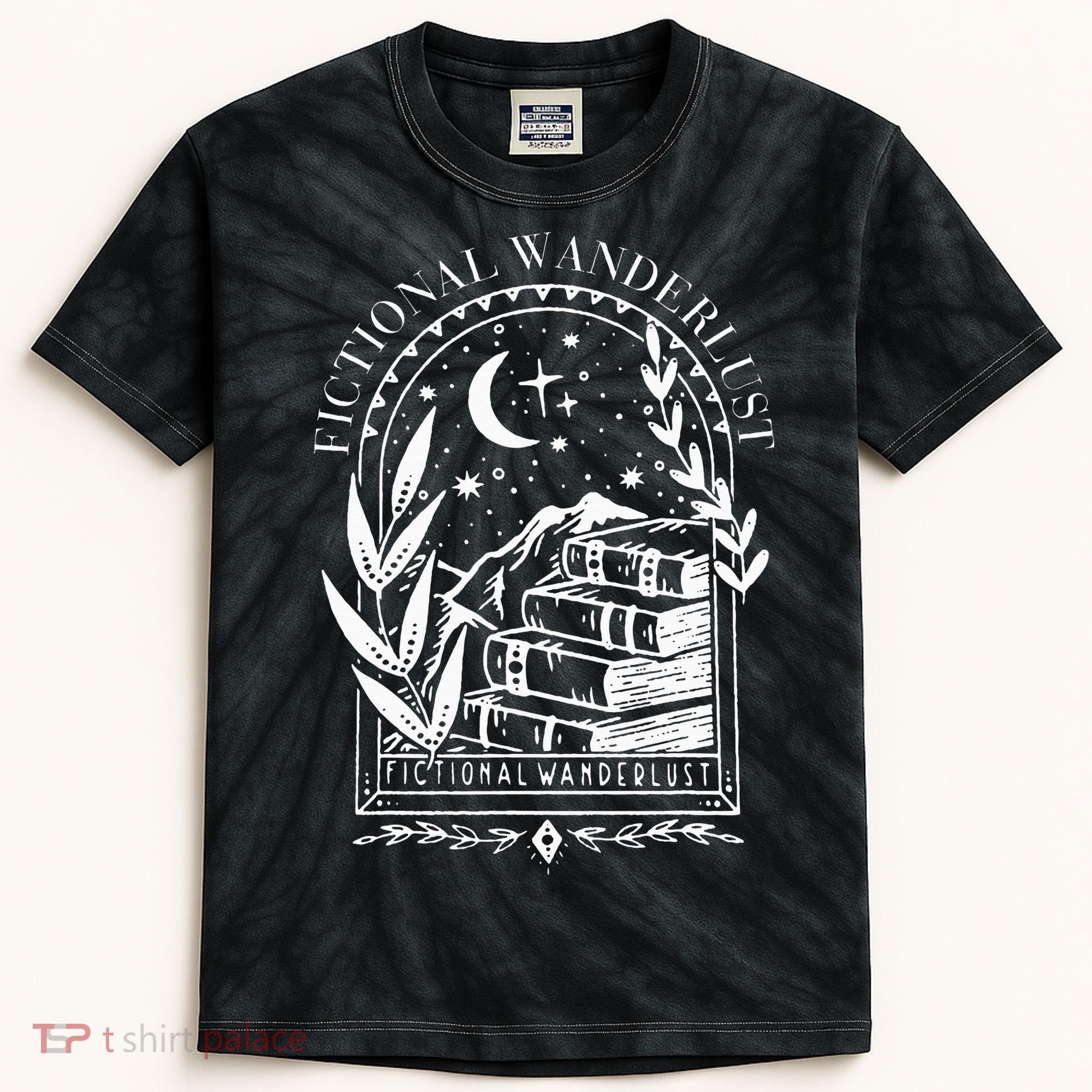 Fictional Wanderlust Poet Literary Mystical Kids Tie-Dye T-Shirt