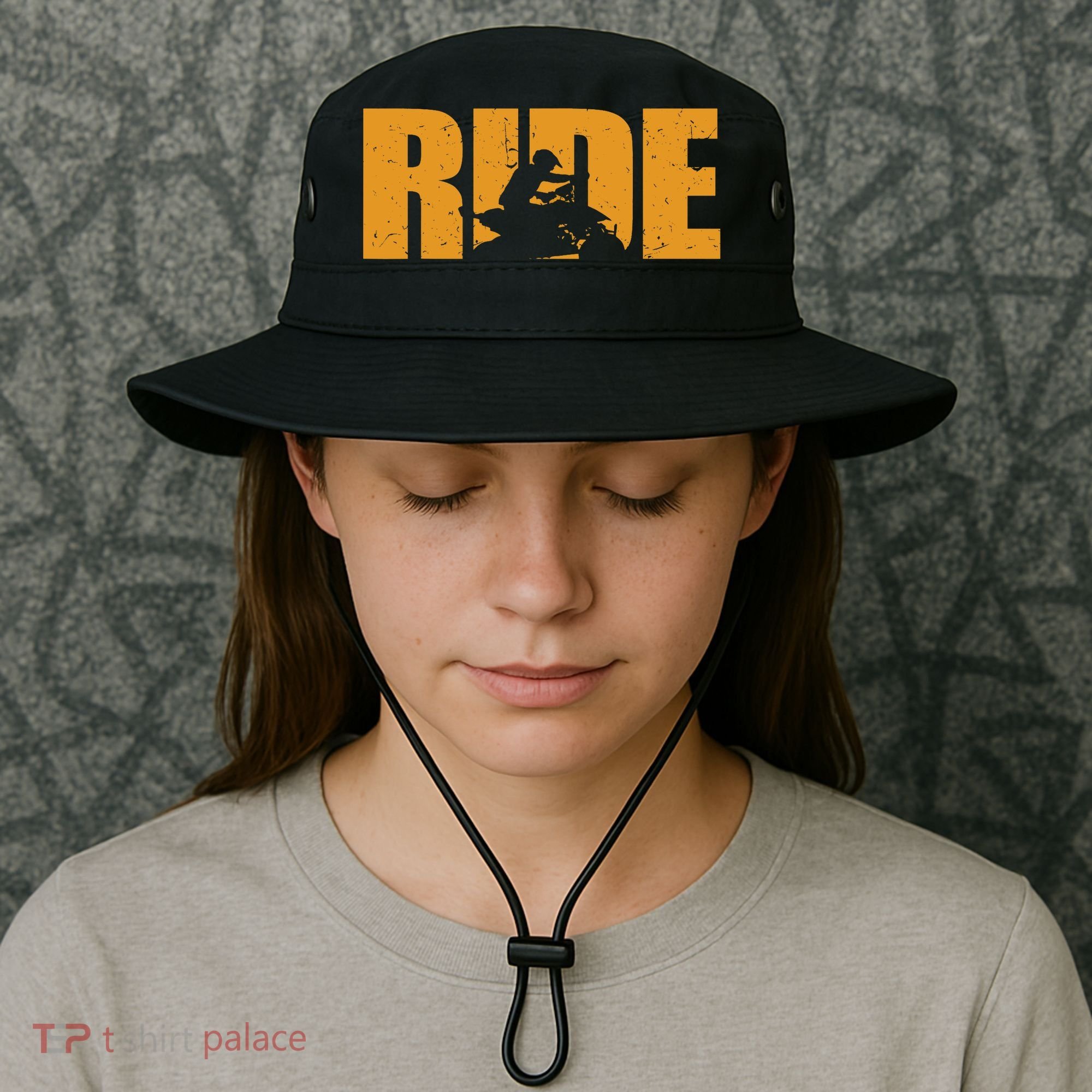 Four Wheeler Quad Funny ATV RIDE Quad Biker Bucket Hat