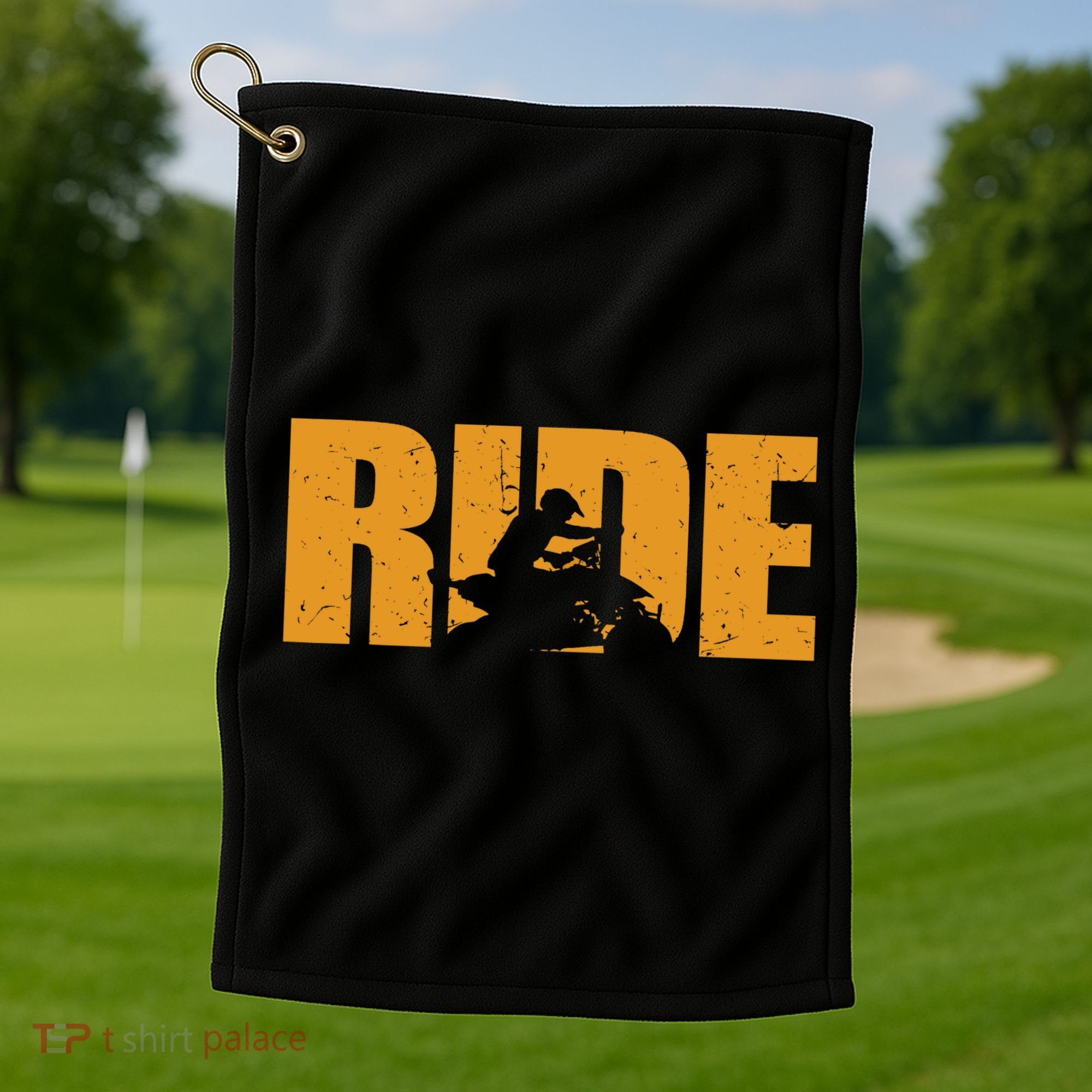 Four Wheeler Quad Funny ATV RIDE Quad Biker Golf Towel
