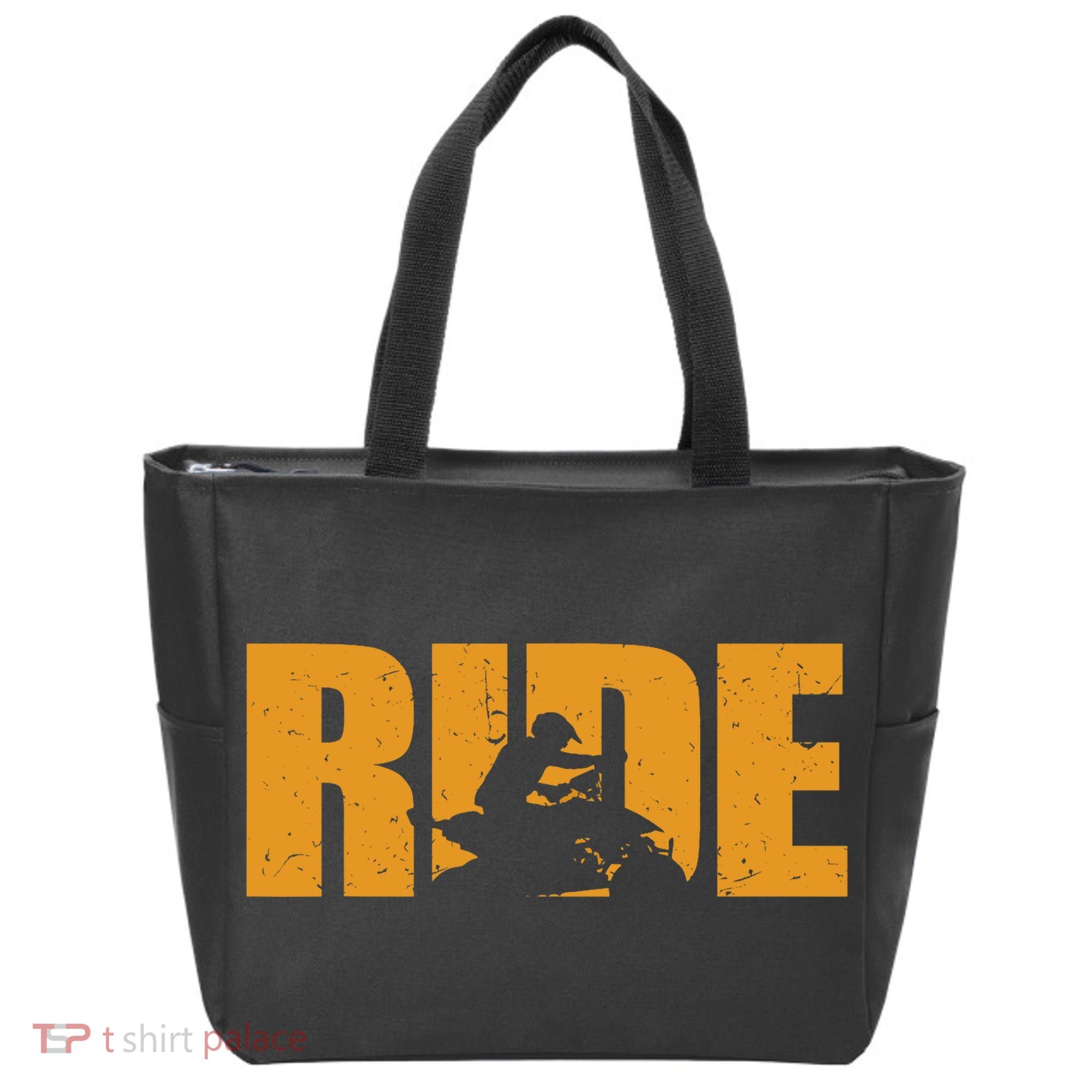 Four Wheeler Quad Funny ATV RIDE Quad Biker Tote Bag