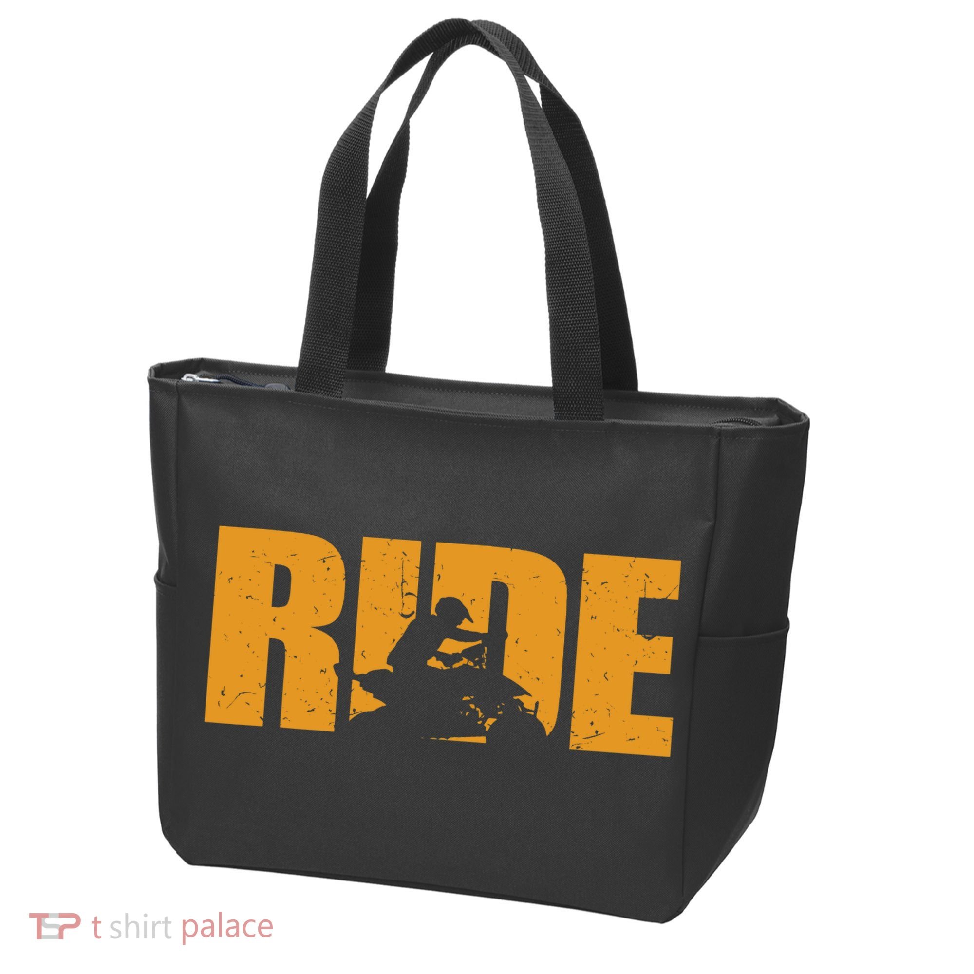 Four Wheeler Quad Funny ATV RIDE Quad Biker Tote Bag