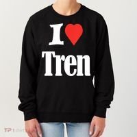 Funny Workout Quote, I Love Tren Design,Cool Bodybuilder Women's Sweatshirt thumb 0