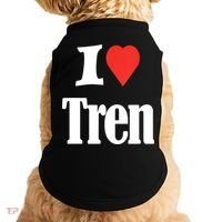 Funny Workout Quote, I Love Tren Design,Cool Bodybuilder Doggie Tank thumb 0