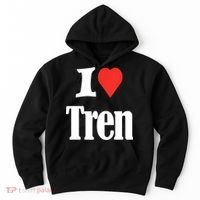 Funny Workout Quote, I Love Tren Design,Cool Bodybuilder Hoodie thumb 0