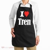 Funny Workout Quote, I Love Tren Design,Cool Bodybuilder Apron thumb 2