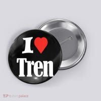 Funny Workout Quote, I Love Tren Design,Cool Bodybuilder Button thumb 0