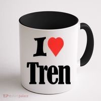 Funny Workout Quote, I Love Tren Design,Cool Bodybuilder Coffee Mug thumb 1