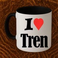 Funny Workout Quote, I Love Tren Design,Cool Bodybuilder Coffee Mug thumb 2