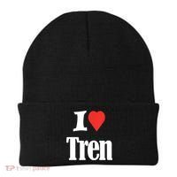 Funny Workout Quote, I Love Tren Design,Cool Bodybuilder Beanie thumb 0