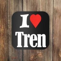 Funny Workout Quote, I Love Tren Design,Cool Bodybuilder Coaster thumb 0