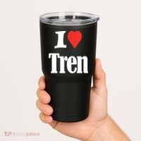 Funny Workout Quote, I Love Tren Design,Cool Bodybuilder Tumbler thumb 2