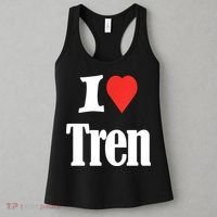 Funny Workout Quote, I Love Tren Design,Cool Bodybuilder Women's Tank Top thumb 3