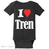 Funny Workout Quote, I Love Tren Design,Cool Bodybuilder Baby Bodysuit thumb 0