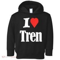 Funny Workout Quote, I Love Tren Design,Cool Bodybuilder Toddler Hoodie thumb 0