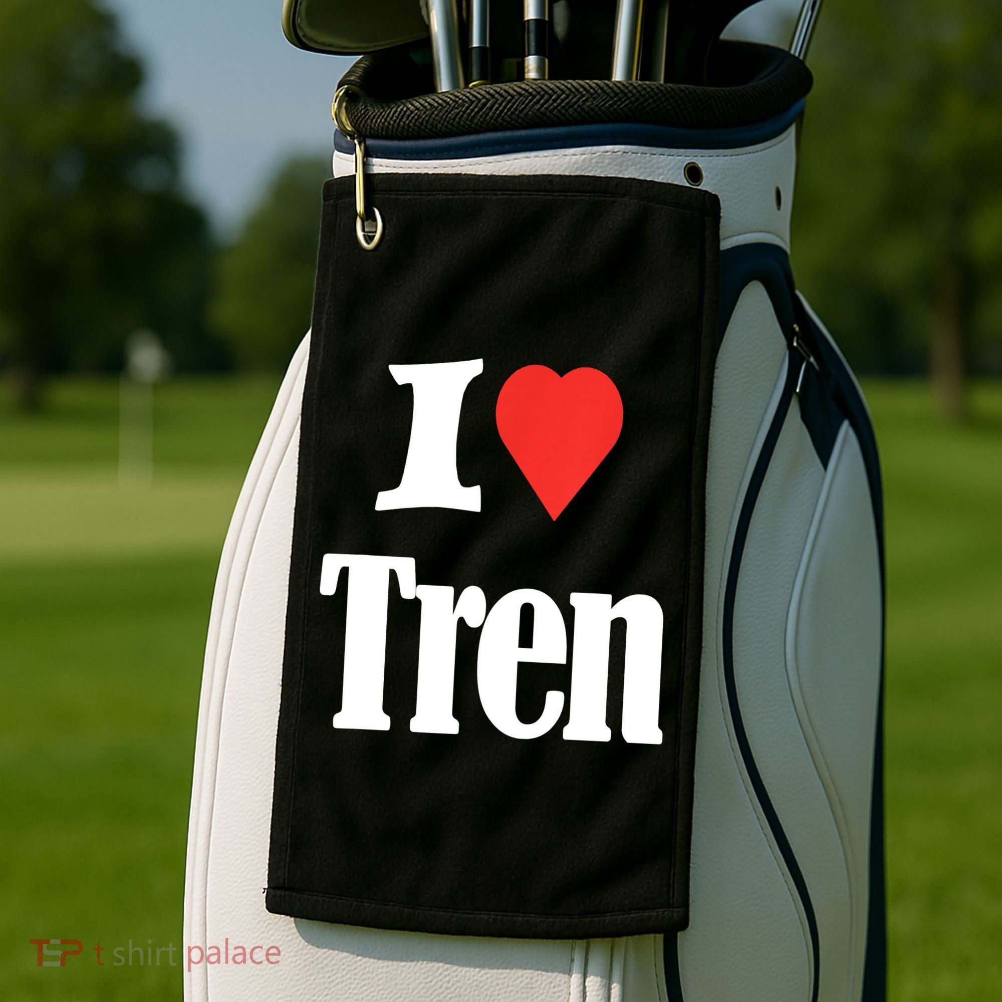 Funny Workout Quote, I Love Tren Design,Cool Bodybuilder Golf Towel