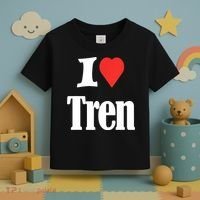 Funny Workout Quote, I Love Tren Design,Cool Bodybuilder Toddler T-Shirt thumb 3