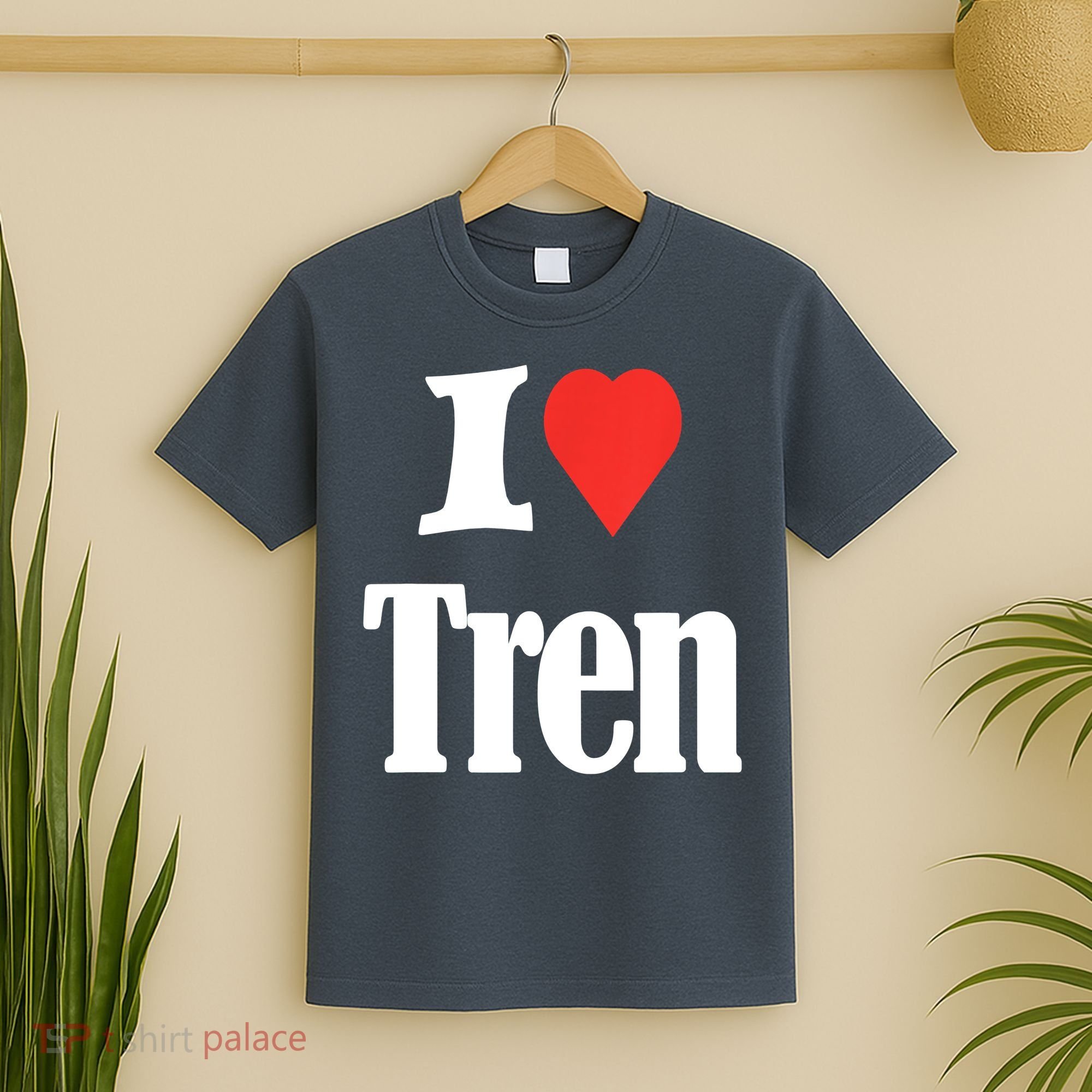 Funny Workout Quote, I Love Tren Design,Cool Bodybuilder T-Shirt