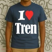 Funny Workout Quote, I Love Tren Design,Cool Bodybuilder T-Shirt thumb 3