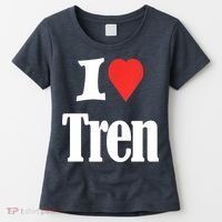 Funny Workout Quote, I Love Tren Design,Cool Bodybuilder Women's T-Shirt thumb 0