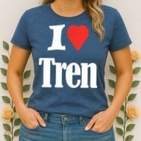 Funny Workout Quote, I Love Tren Design,Cool Bodybuilder Women's T-Shirt thumb 2