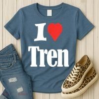 Funny Workout Quote, I Love Tren Design,Cool Bodybuilder Women's T-Shirt thumb 3