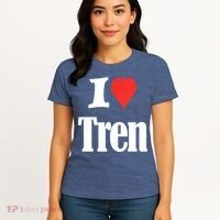 Funny Workout Quote, I Love Tren Design,Cool Bodybuilder Women's T-Shirt thumb 4