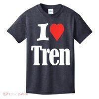 Funny Workout Quote, I Love Tren Design,Cool Bodybuilder Kids T-Shirt thumb 0