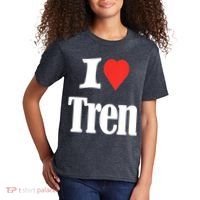 Funny Workout Quote, I Love Tren Design,Cool Bodybuilder Kids T-Shirt thumb 2