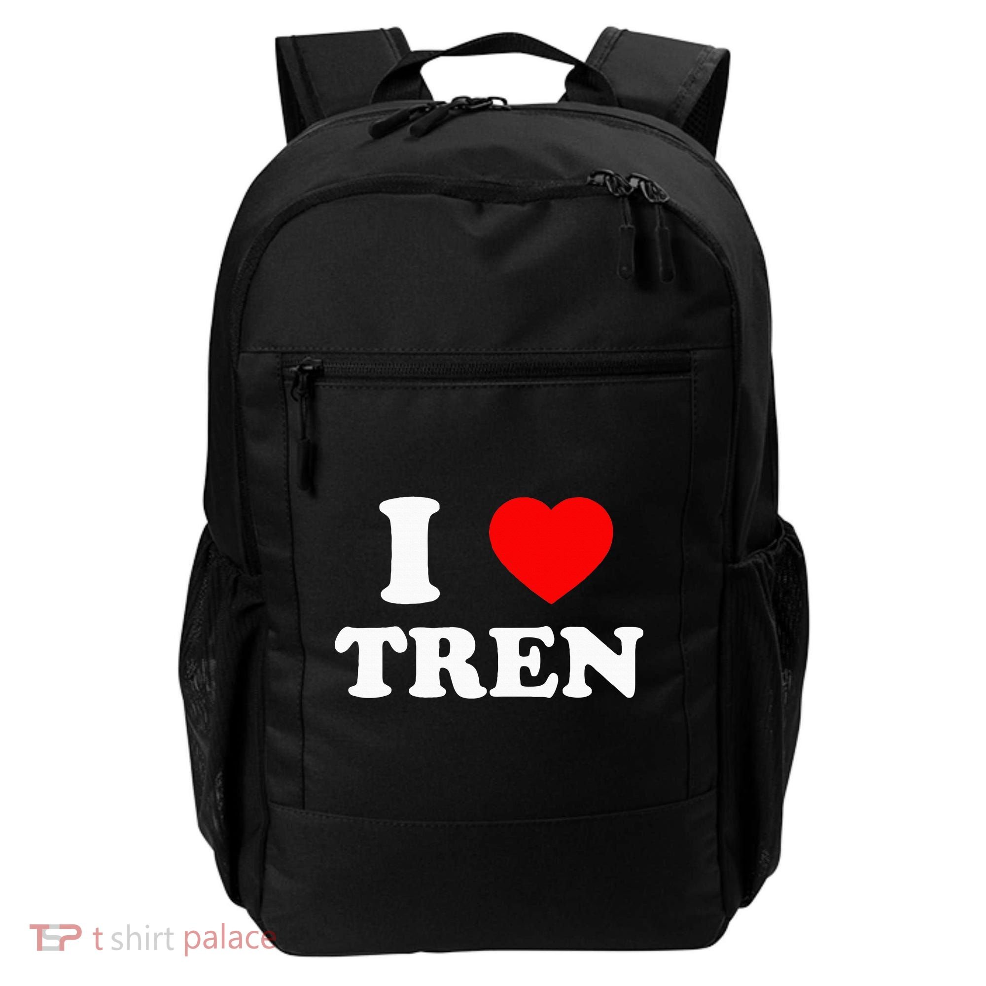Funny Workout Quote I Love Tren Bodybuilder Backpack