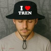 Funny Workout Quote I Love Tren Bodybuilder Bucket Hat thumb 2