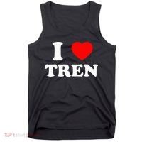 Funny Workout Quote I Love Tren Bodybuilder Tank Top thumb 0