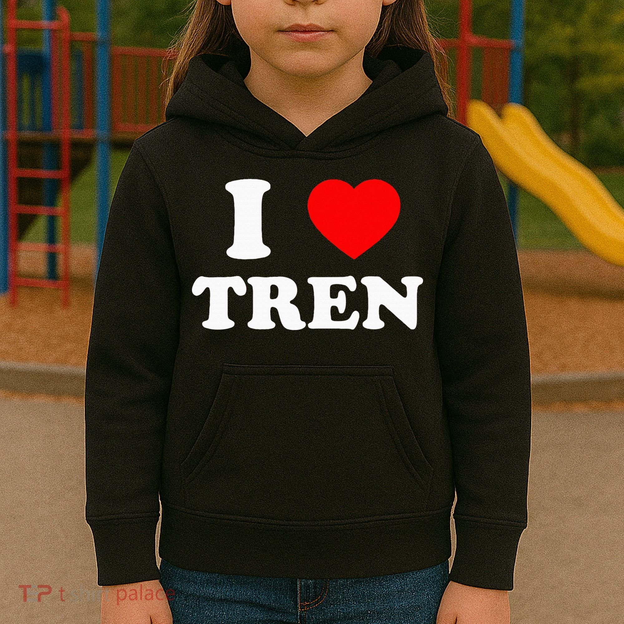Funny Workout Quote I Love Tren Bodybuilder Kids Hoodie