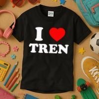 Funny Workout Quote I Love Tren Bodybuilder Kids T-Shirt thumb 3