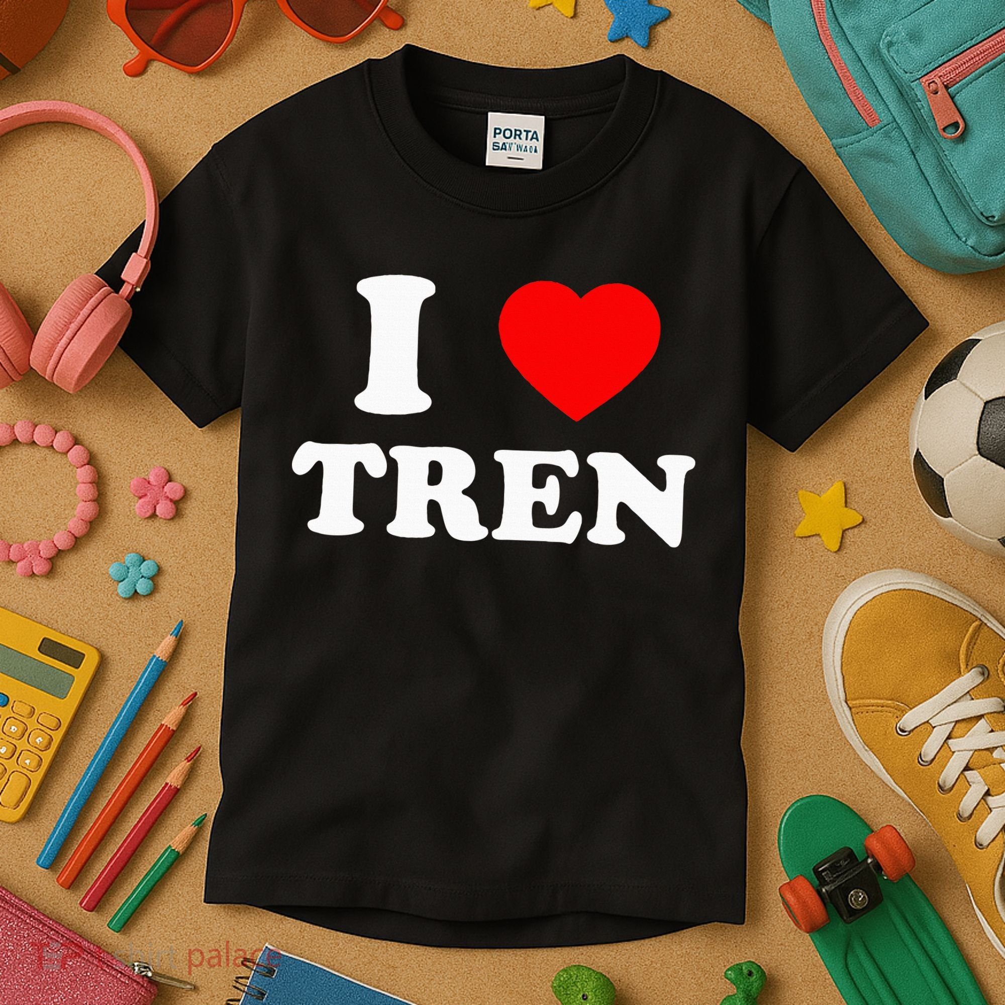 Funny Workout Quote I Love Tren Bodybuilder Kids T-Shirt