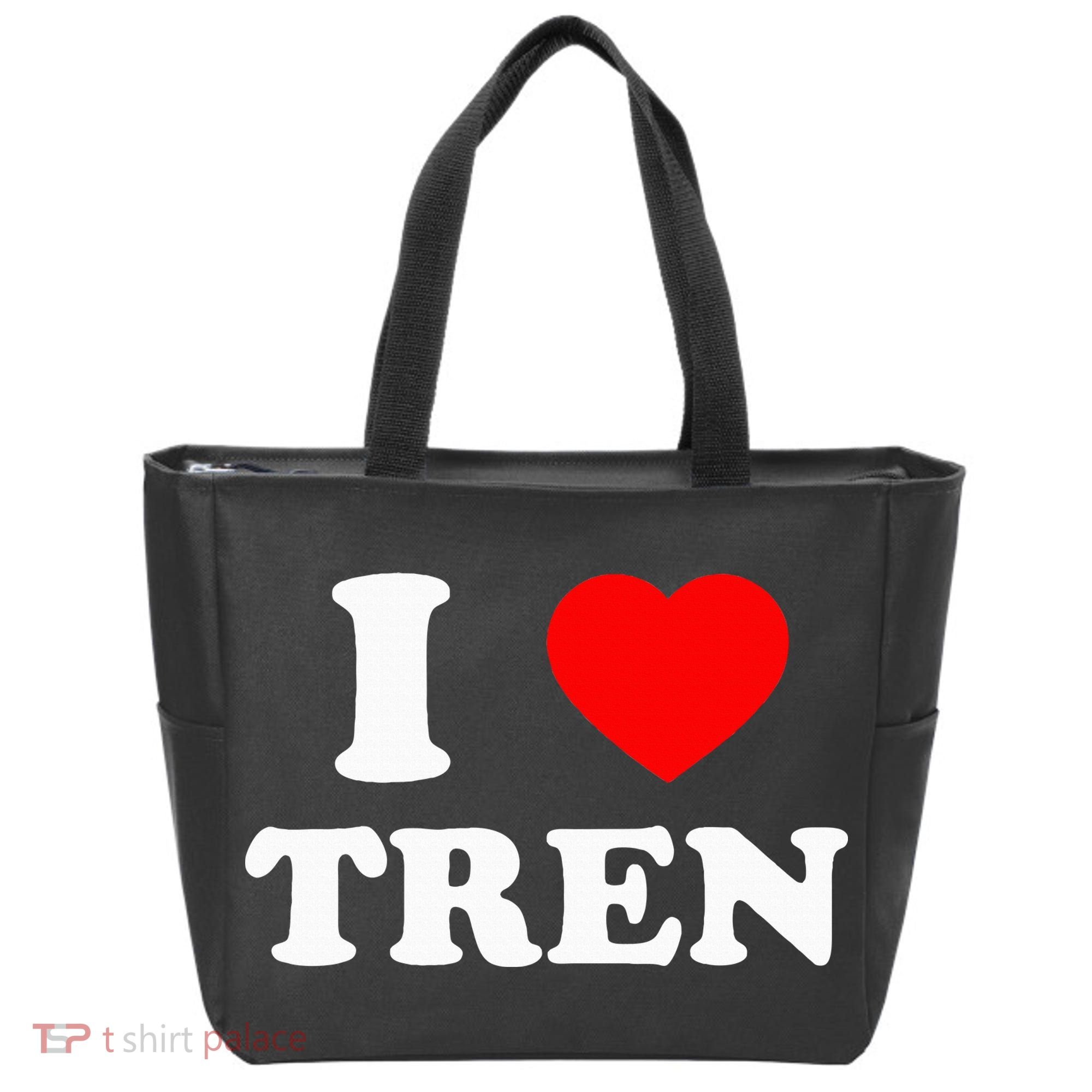 Funny Workout Quote I Love Tren Bodybuilder Tote Bag