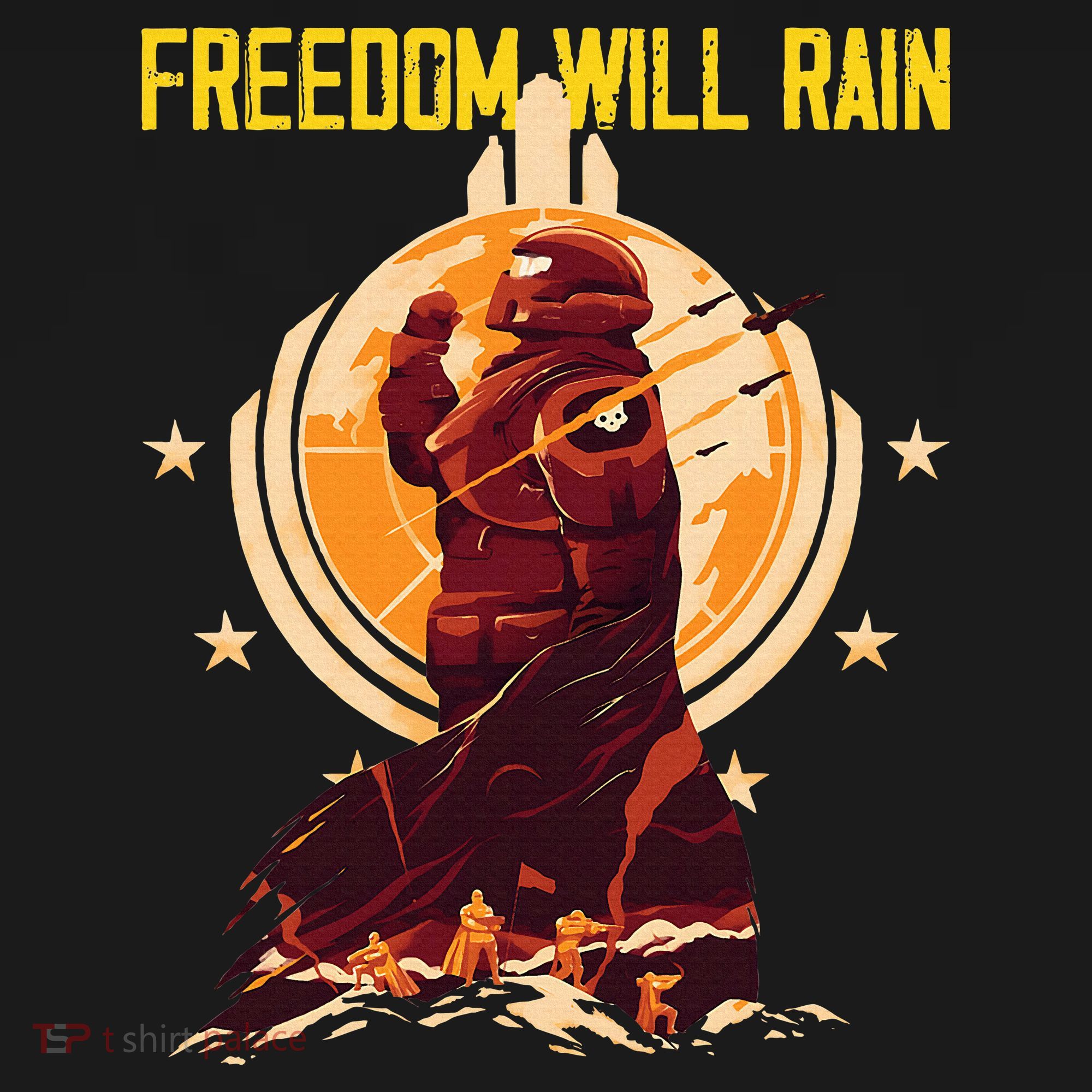 Freedom Will Rain Hell Of Diver Helldiving Lovers Backpack