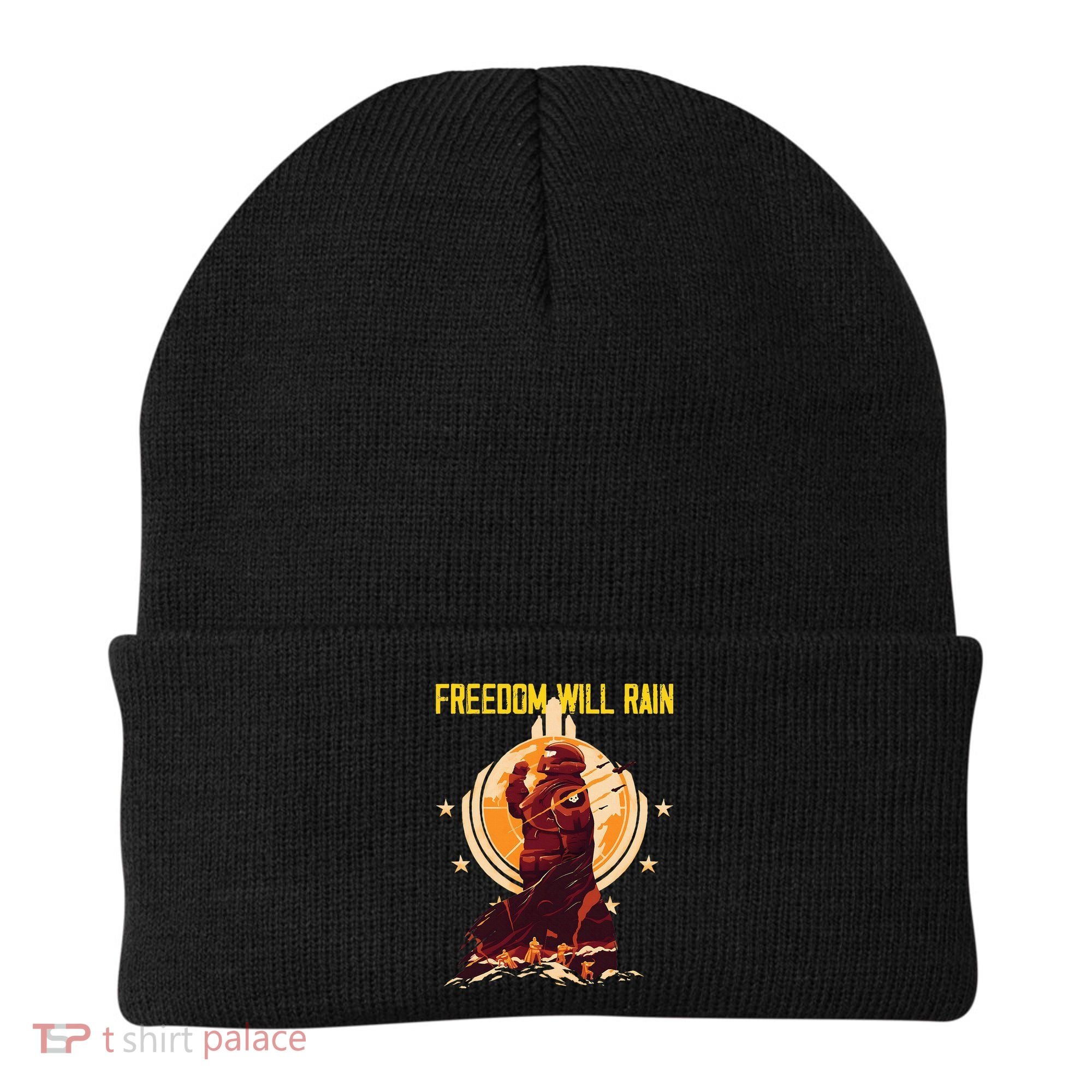 Freedom Will Rain Hell Of Diver Helldiving Lovers Beanie
