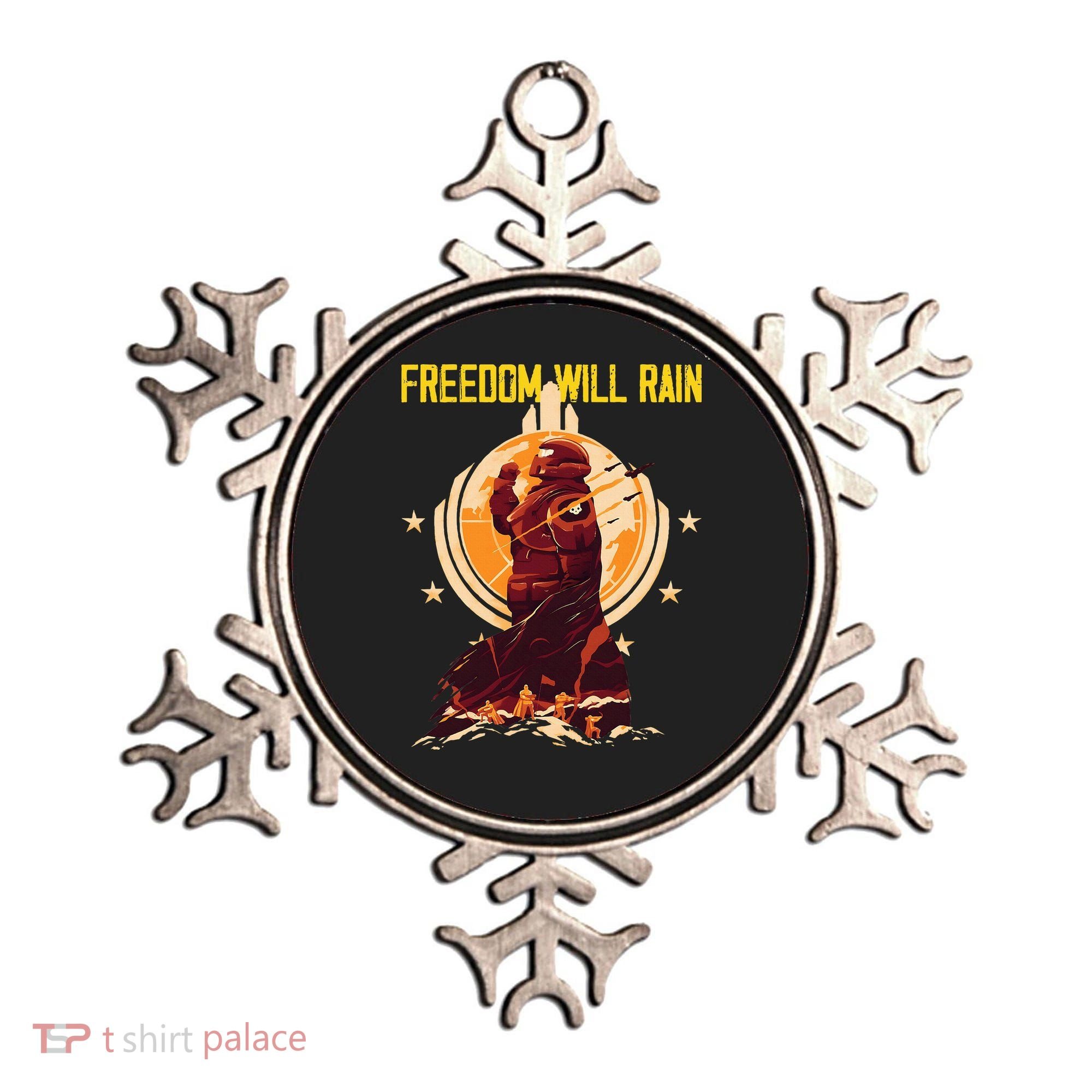 Freedom Will Rain Hell Of Diver Helldiving Lovers Ornament
