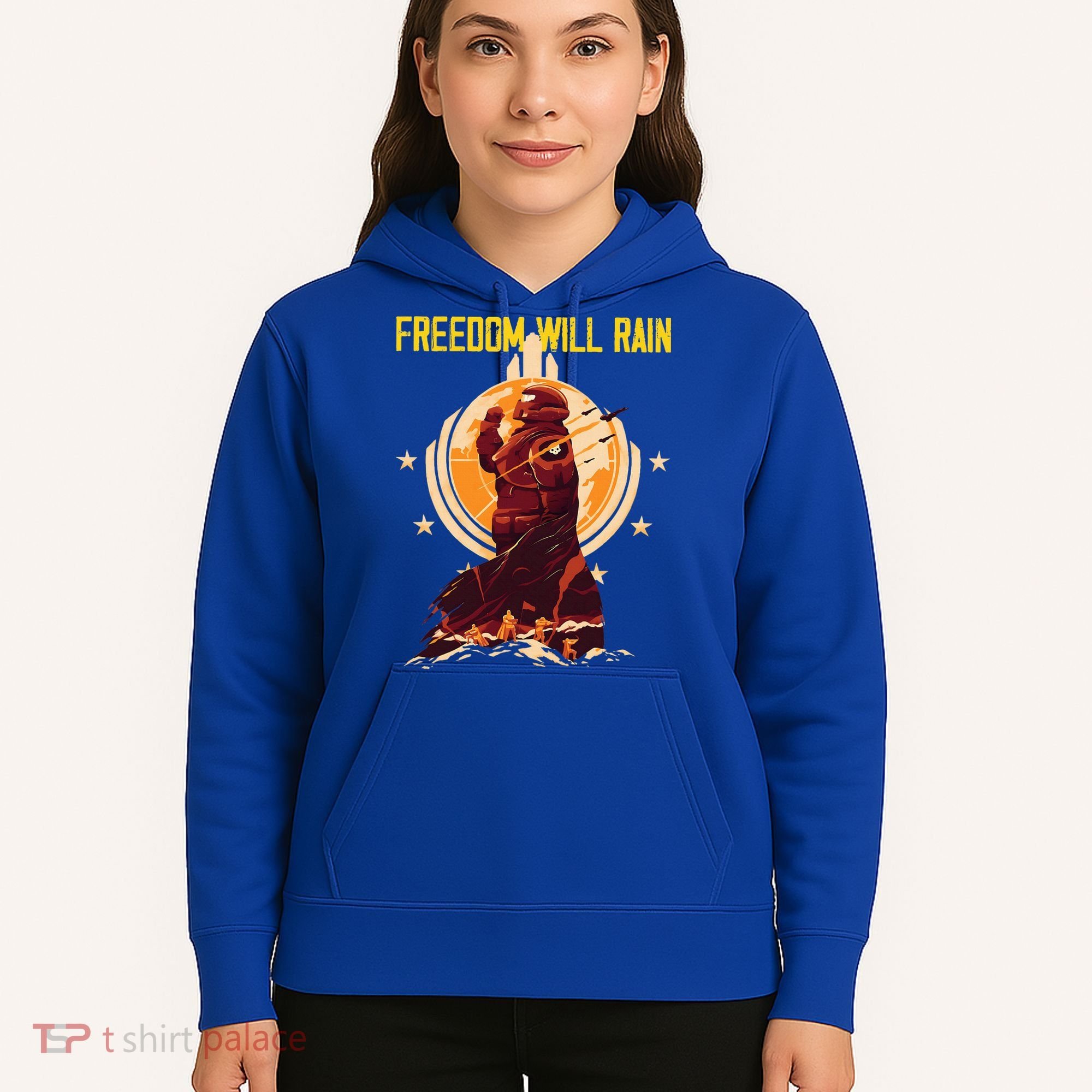 Freedom Will Rain Hell Of Diver Helldiving Lovers Hoodie