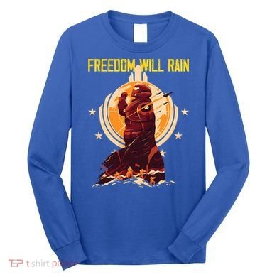 Freedom Will Rain Hell Of Diver Helldiving Lovers Long Sleeve Shirt