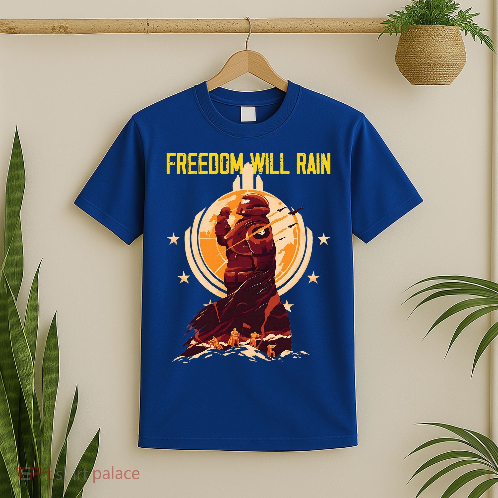 Freedom Will Rain Hell Of Diver Helldiving Lovers T-Shirt