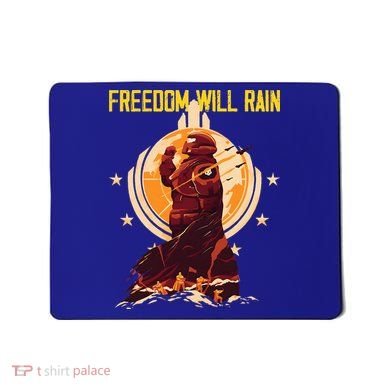 Freedom Will Rain Hell Of Diver Helldiving Lovers Mousepad