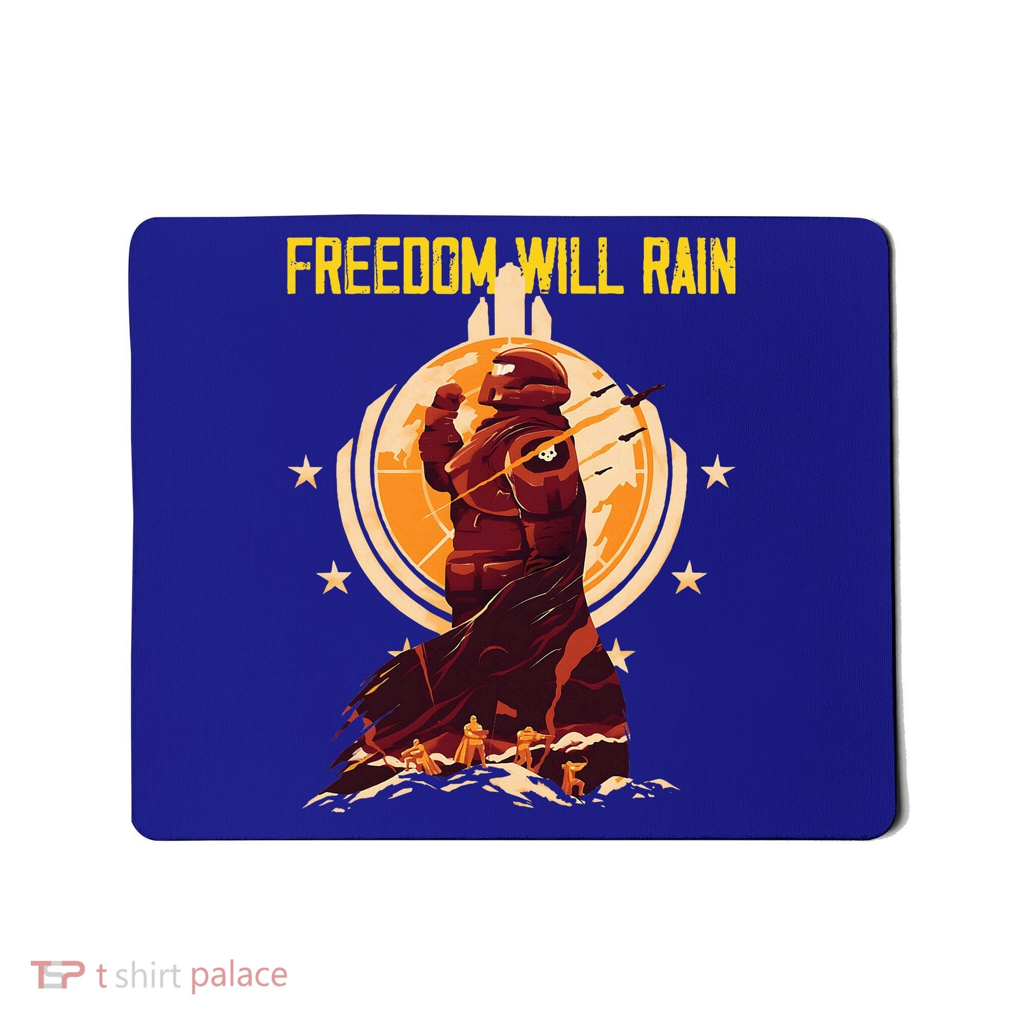 Freedom Will Rain Hell Of Diver Helldiving Lovers Mousepad