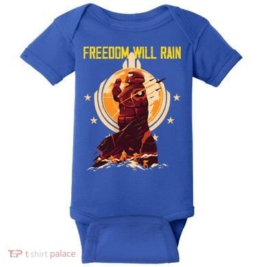 Freedom Will Rain Hell Of Diver Helldiving Lovers Baby Bodysuit