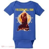 Freedom Will Rain Hell Of Diver Helldiving Lovers Baby Bodysuit thumb 0