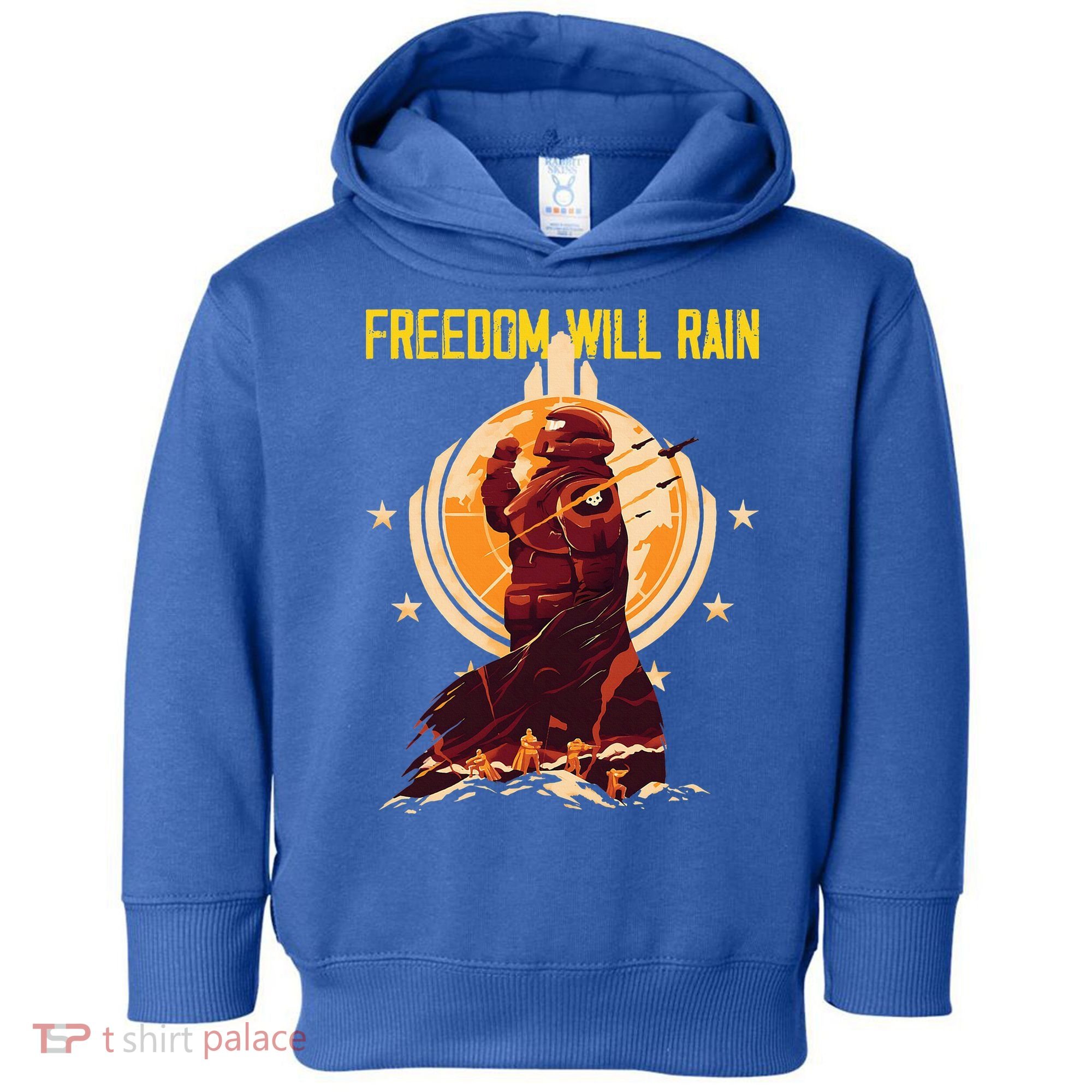 Freedom Will Rain Hell Of Diver Helldiving Lovers Toddler Hoodie