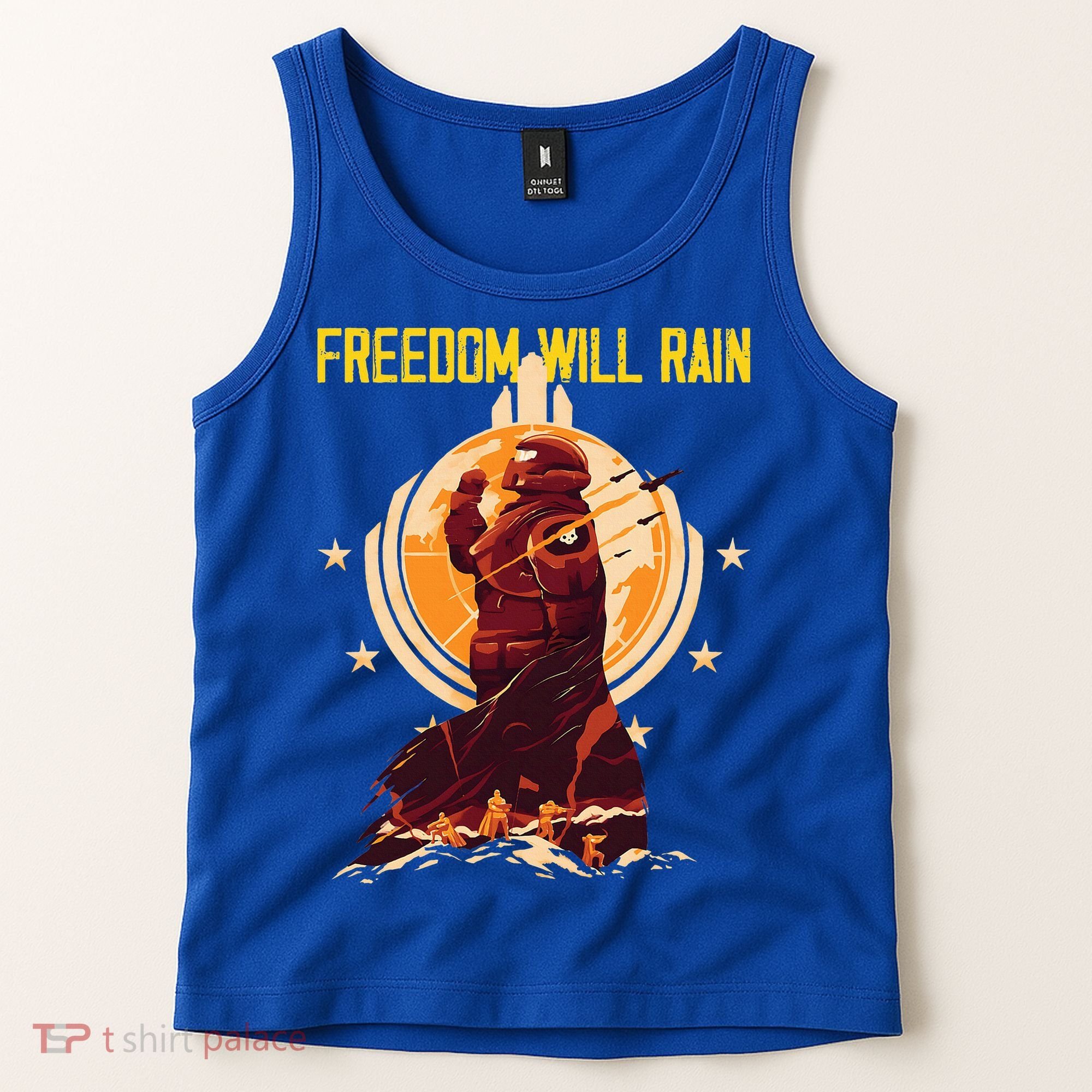 Freedom Will Rain Hell Of Diver Helldiving Lovers Tank Top