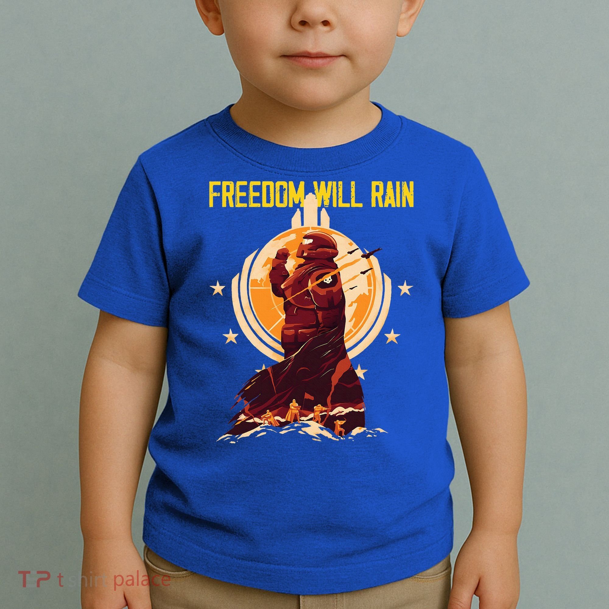 Freedom Will Rain Hell Of Diver Helldiving Lovers Toddler T-Shirt