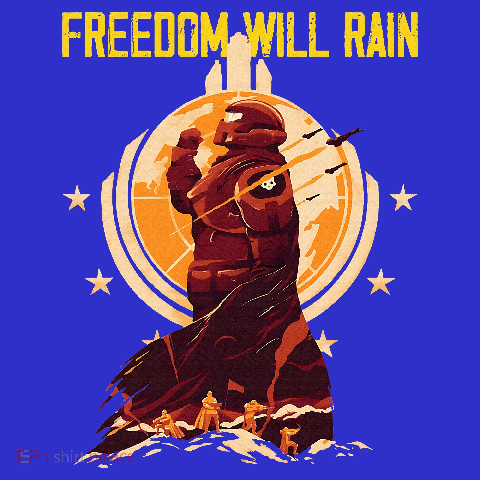 Freedom Will Rain Hell Of Diver Helldiving Lovers Toddler T-Shirt
